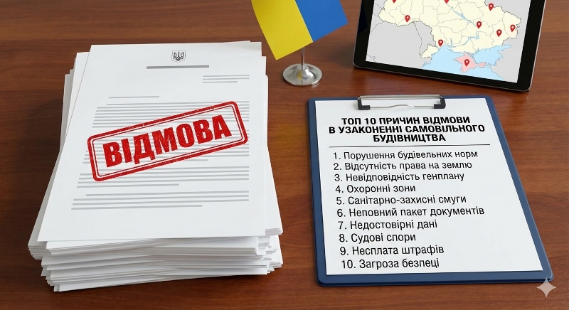 ТОП 10 причин відмови в узаконенні самовільного будівництва в Україні 🧱⚖️ 1 ТОП 10 причин відмови в узаконенні самовільного будівництва | Бровар Юст