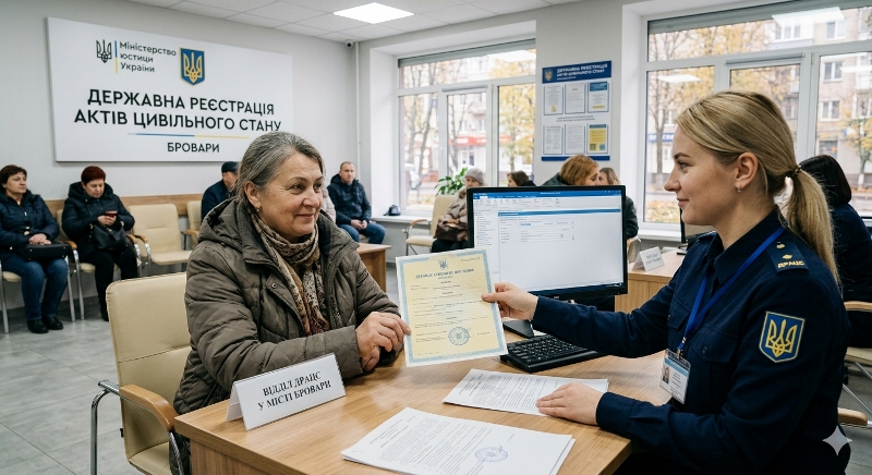 Отримання дублікату свідоцтва про шлюб або витягу з РАЦСу у Броварах | Бровар Юст