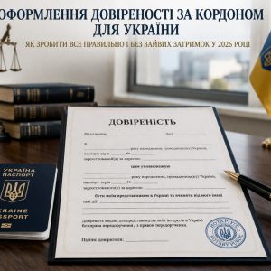 Оформлення довіреності за кордоном для України: консульство, нотаріус, апостиль, переклад