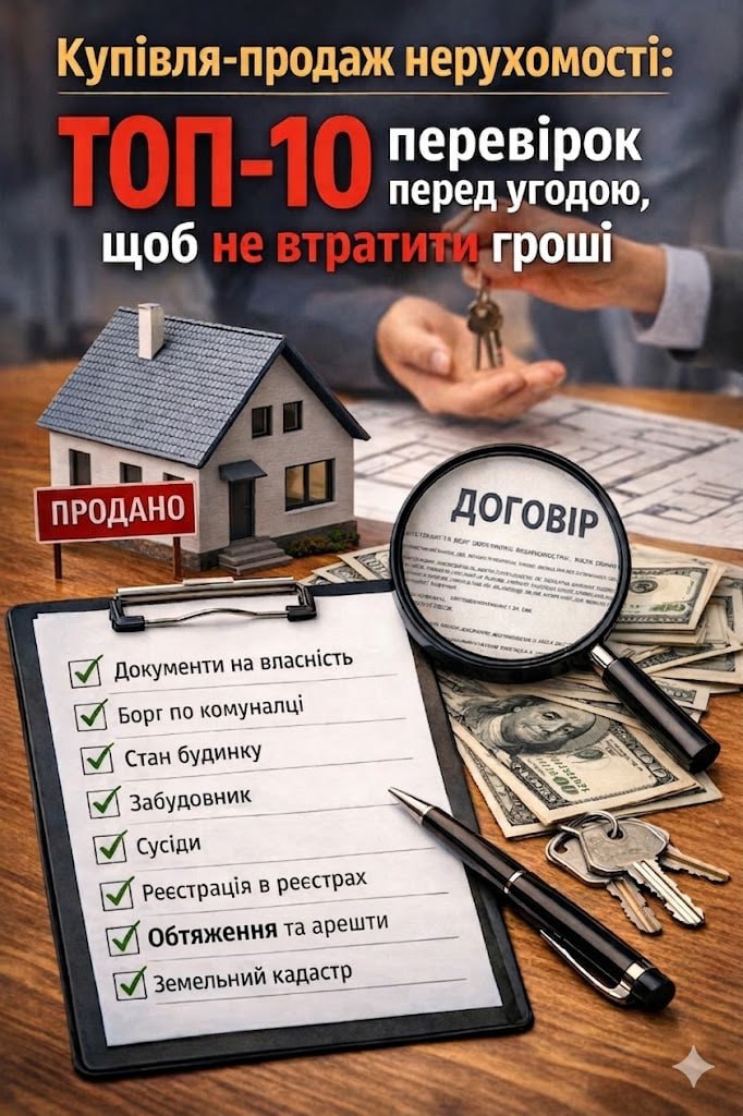 Купівля-продаж нерухомості: ТОП-10 перевірок перед угодою | Бровар Юст