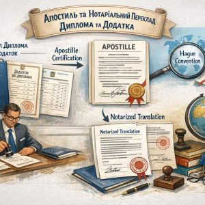 Апостиль і нотаріальний переклад диплома та додатка 🎓📘 6 Апостиль і нотаріальний переклад диплома та додатка | Бровар Юст