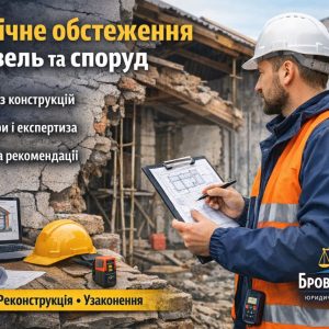 Технічне обстеження будівель та споруд у Броварах та Київській області | Бровар Юст