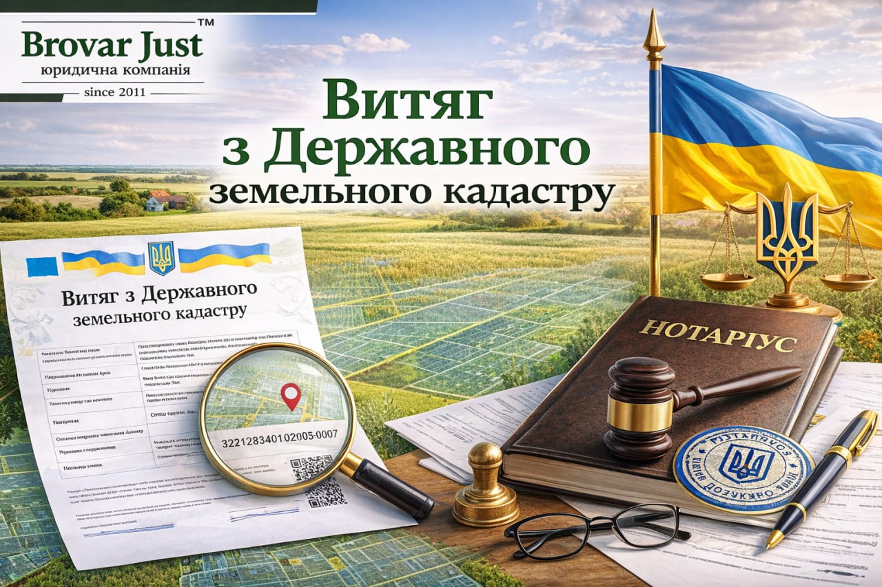 Витяг з ДЗК: як отримати, що містить та коли він потрібен | Бровар Юст