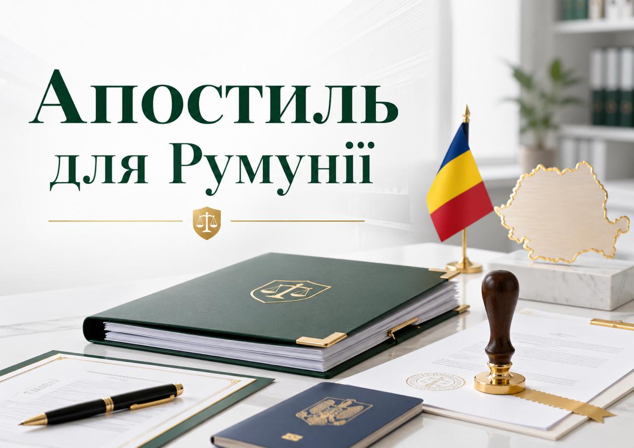 Потрібен апостиль для Румунії? Юридична компанія «Бровар Юст» допоможе оформити апостиль, переклад документів румунською мовою та підготувати пакет для подачі за кордон.