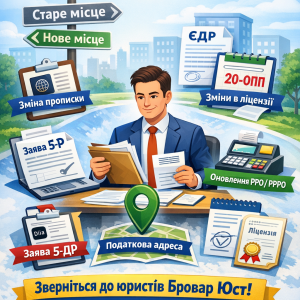 Зміна місця реєстрації ФОП у 2026 році: покроковий порядок дій