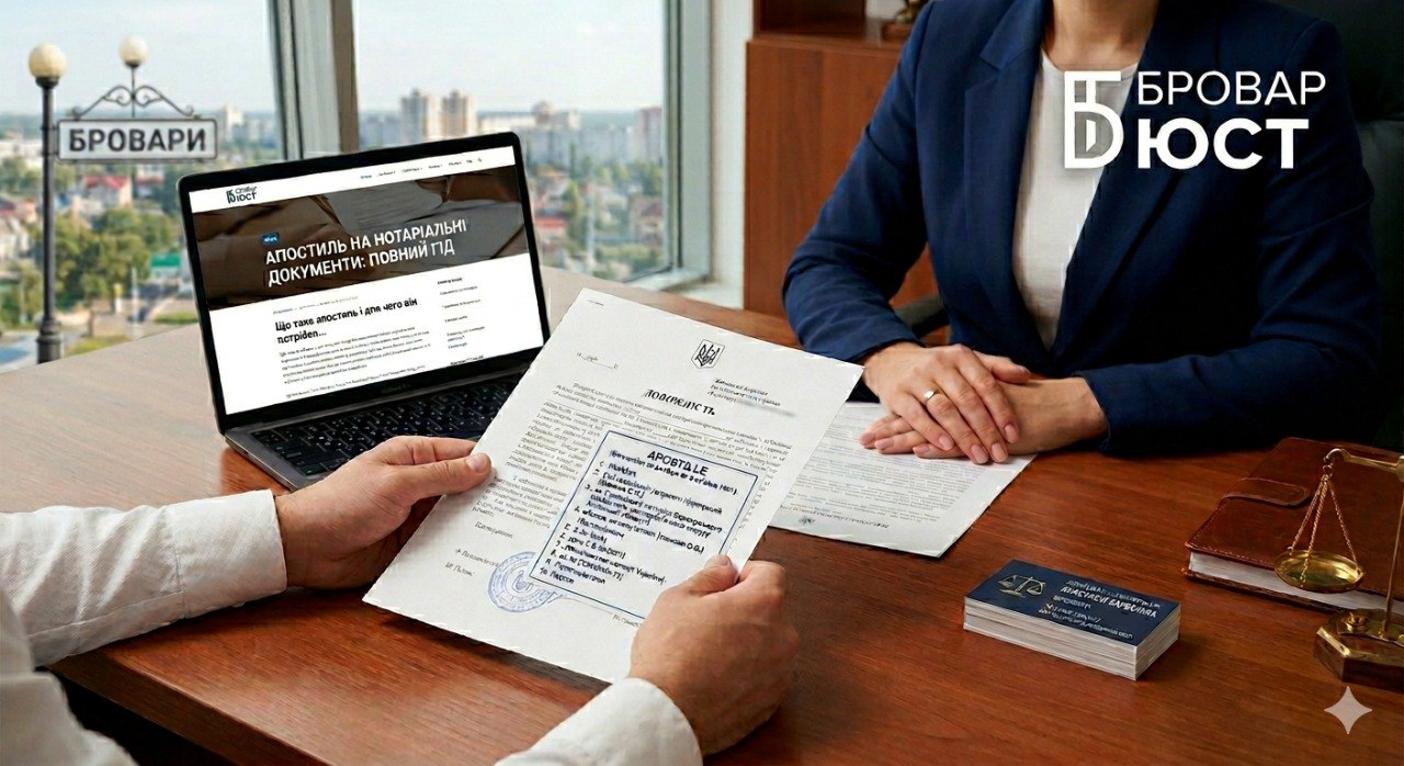 Апостиль на нотаріальні документи 1 Апостиль на нотаріальні документи у Броварах та Києві | Бровар Юст
