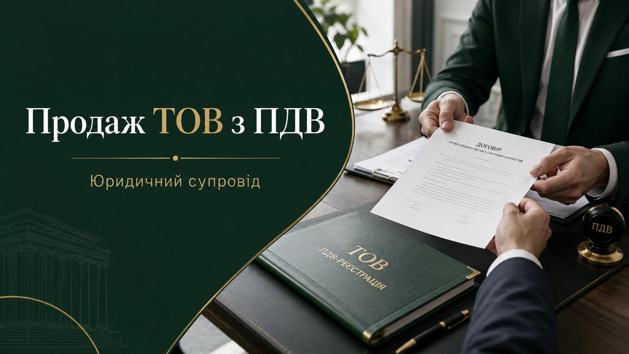 Продаж ТОВ з ПДВ — юридичний супровід продажу готового ТОВ | Бровар Юст