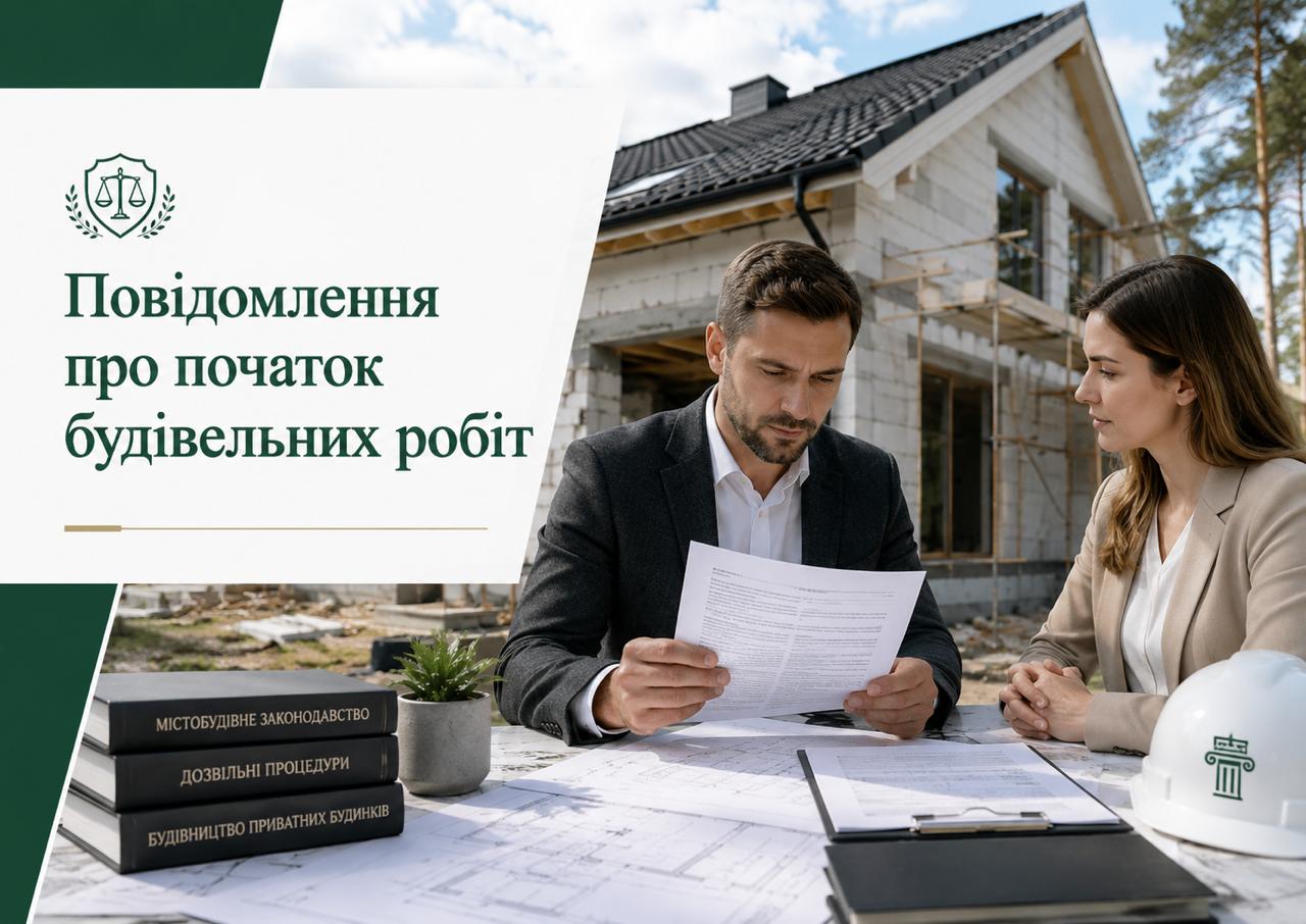 Повідомлення про початок будівельних робіт