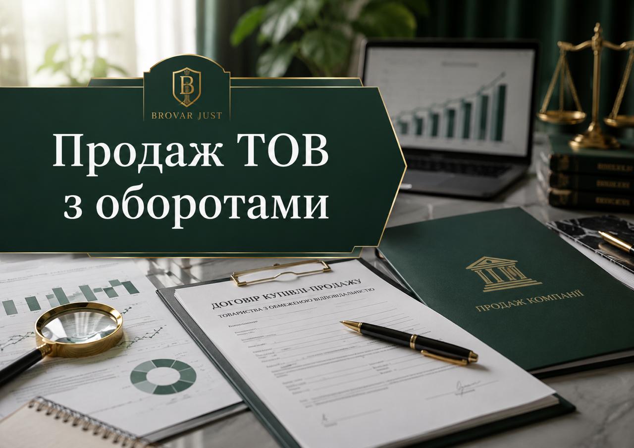 Продаж ТОВ з оборотами