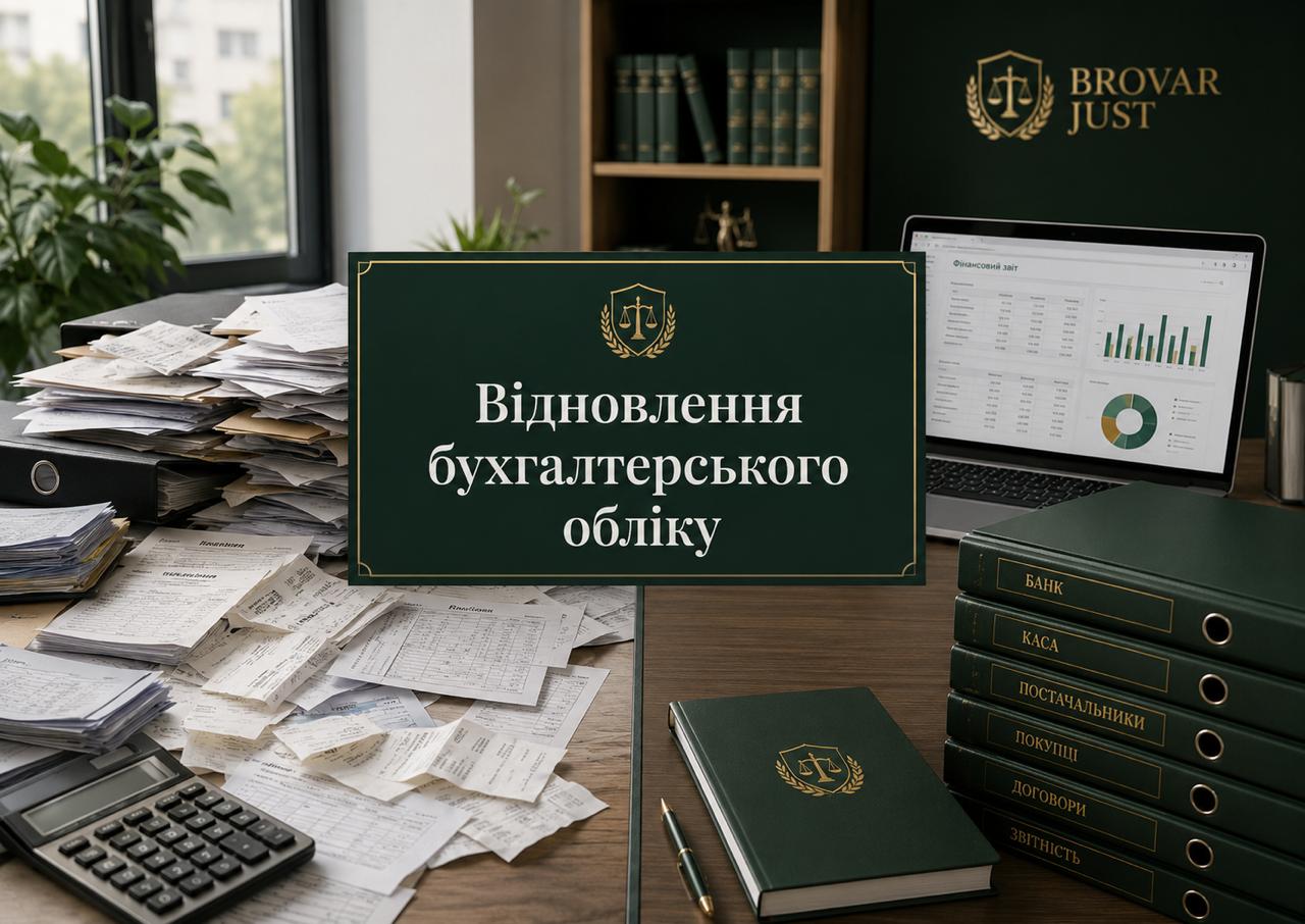 Відновлення бухгалтерського обліку 1 Відновлення бухгалтерського обліку