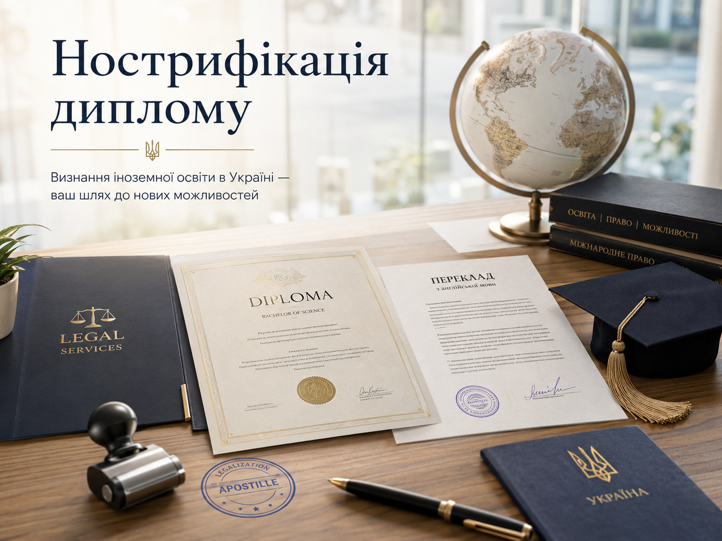 Нострифікація диплому в Україні | Визнання іноземного диплому — Бровар Юст