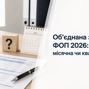 Об’єднана звітність ФОП за квітень 2026: чи потрібно подавати місячний звіт