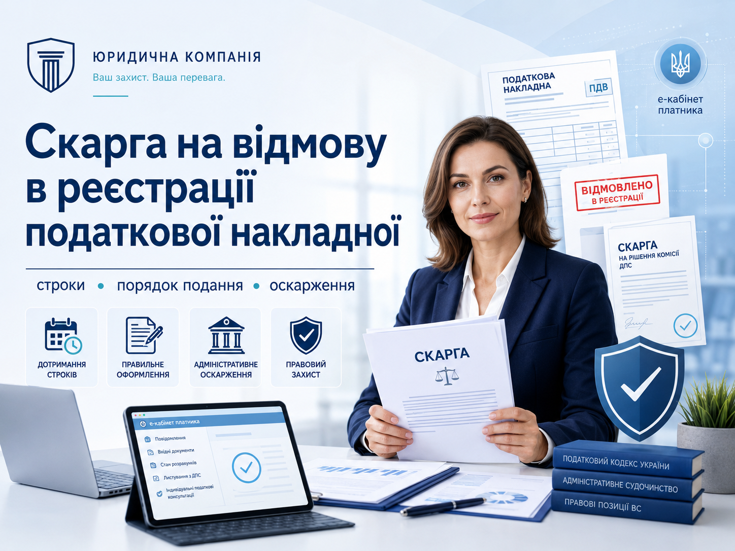 Скарга на відмову в реєстрації податкової накладної: строки, порядок подання, документи